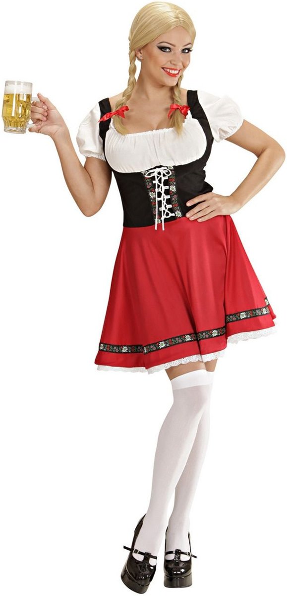 Boeren Tirol & Oktoberfest Kostuum | Verleidelijke Heidi Kostuum Vrouw | XS | Carnaval kostuum | Verkleedkleding